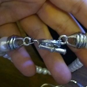 Jewelry - Pearl necklace with crystal accents Jewelry - Pearl necklace with crystal accents